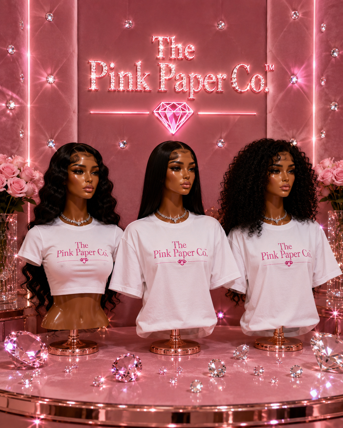 The Pink Paper Co. Signature Cropped Top