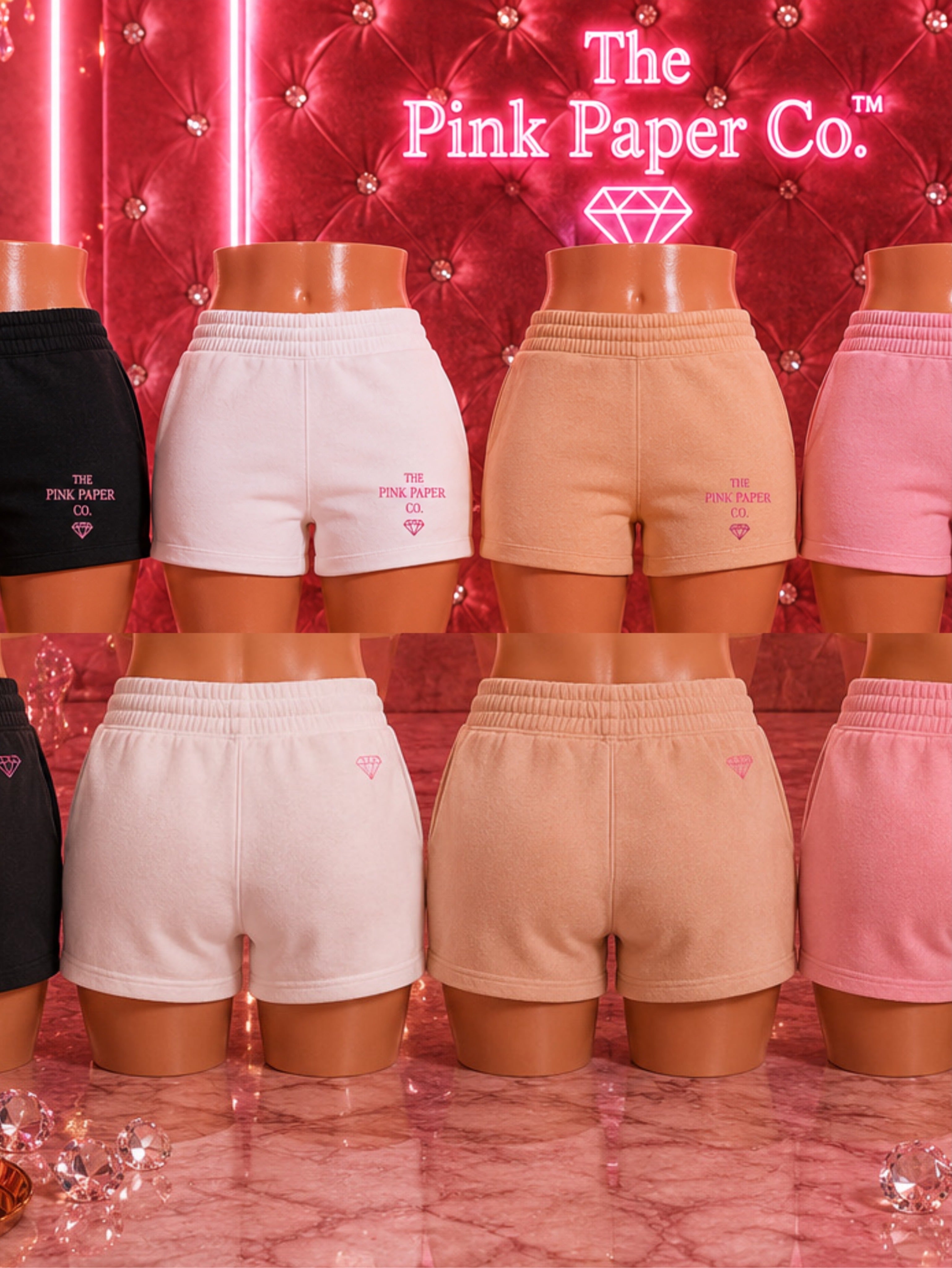 The Pink Paper Co. Cozy Shorts