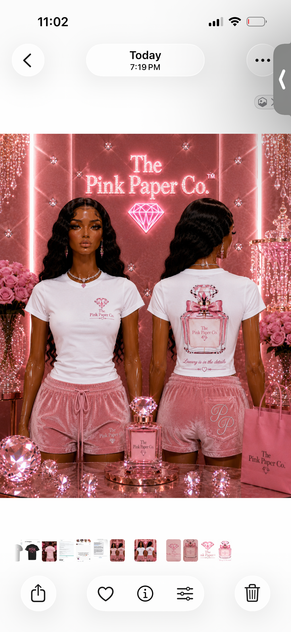 The Pink Paper Co. Perfume BabyTee