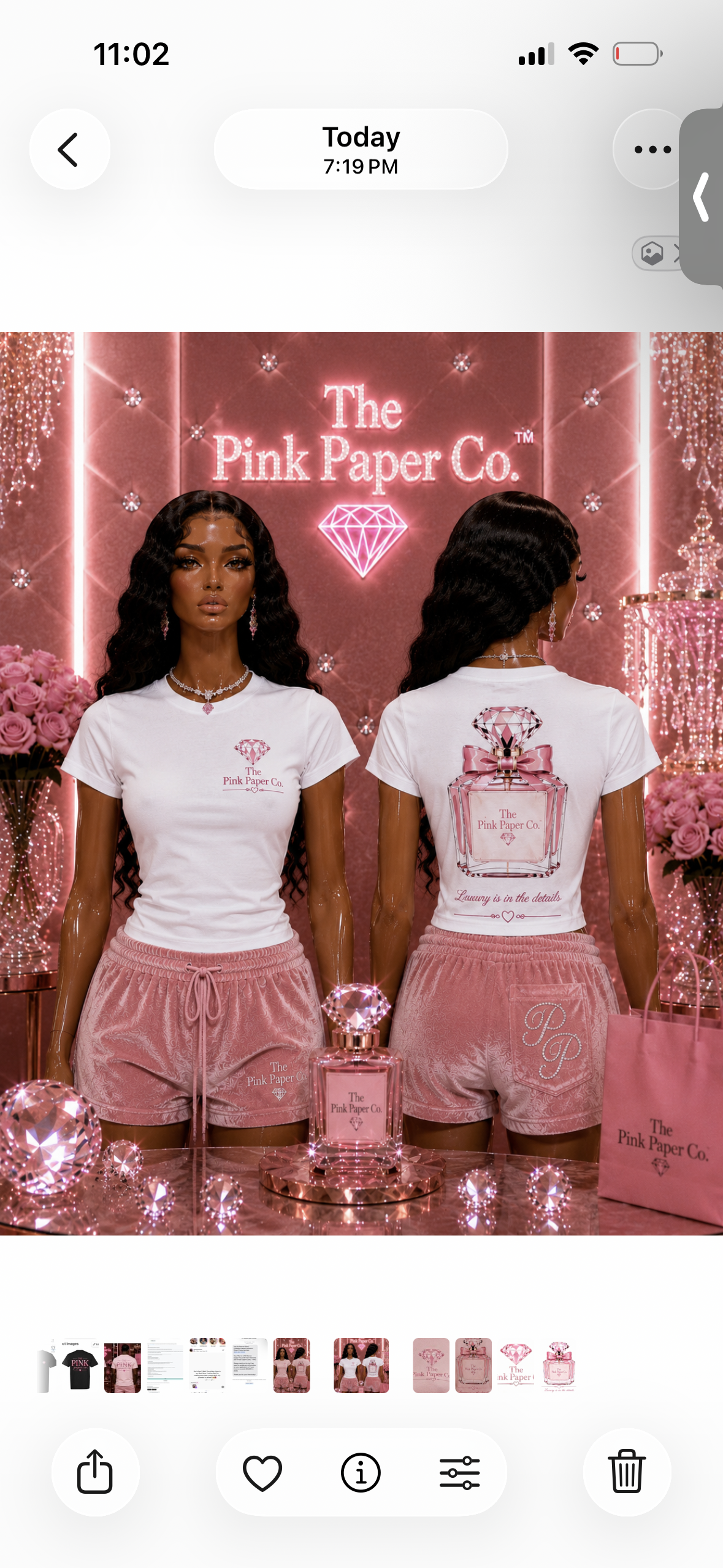 The Pink Paper Co. Perfume BabyTee